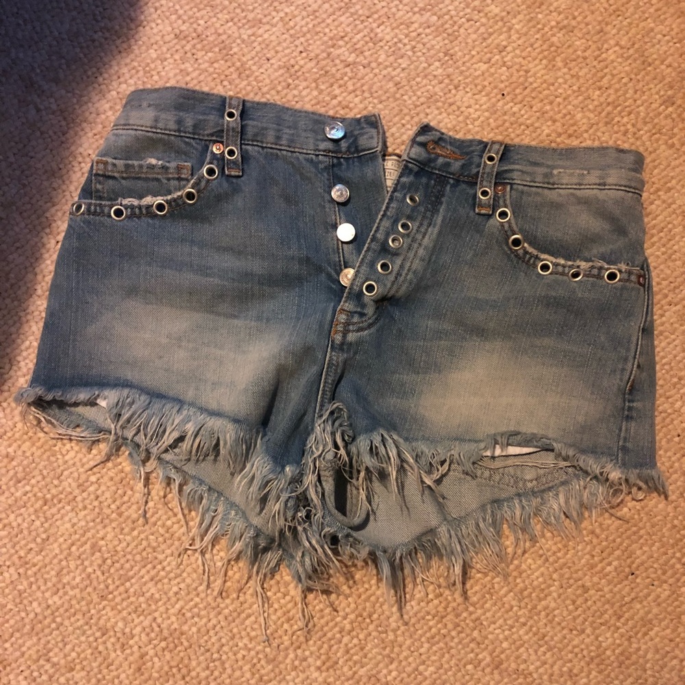 Free People jean shorts